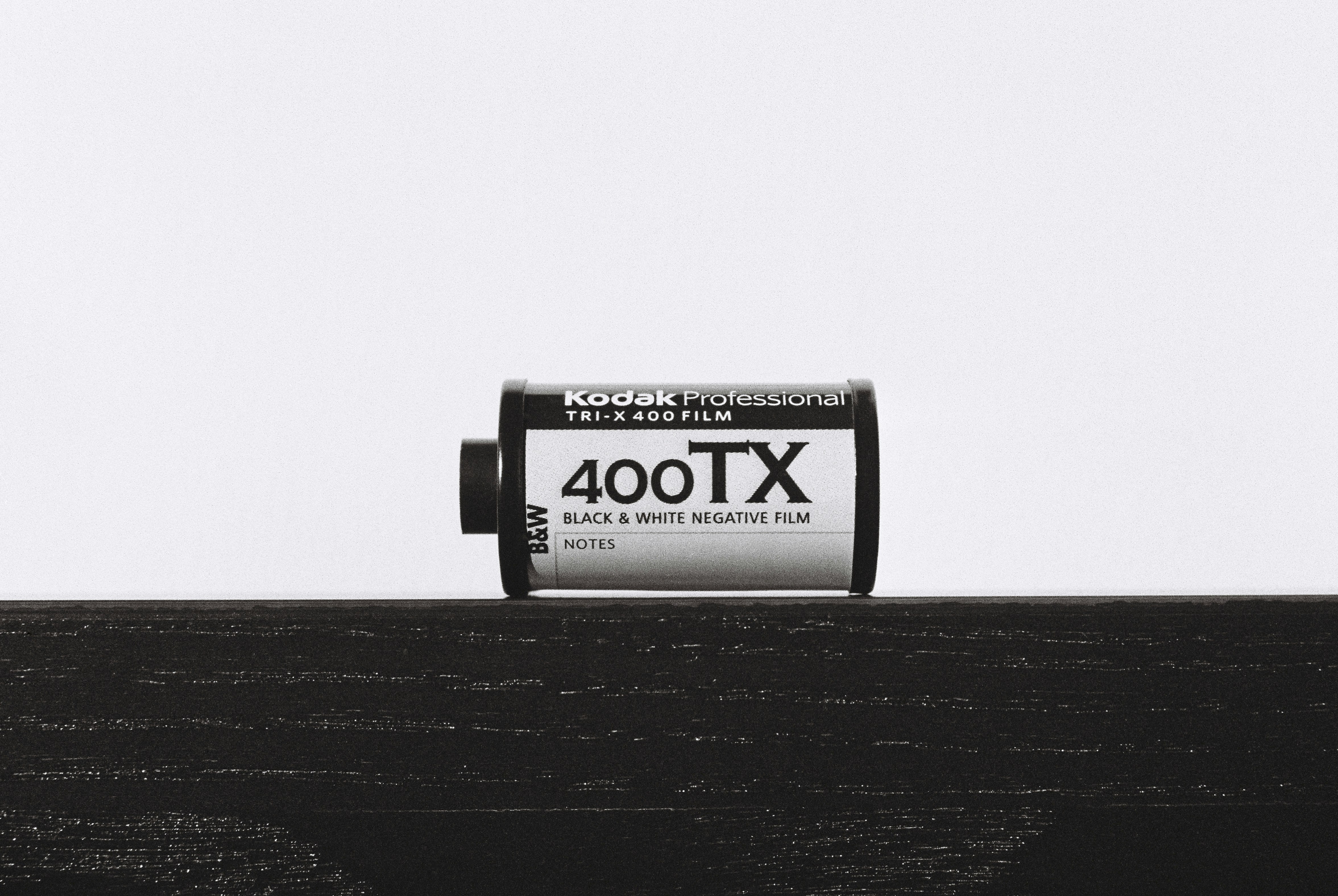 white and black Kodak Professional 400TX film